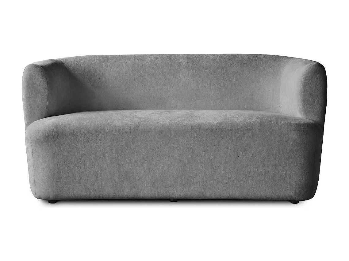 2-SITZER SOFA Nori grau velour