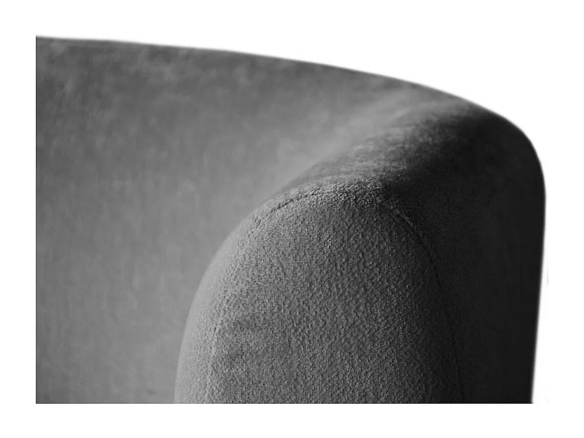 2-SITZER SOFA Nori grau velour