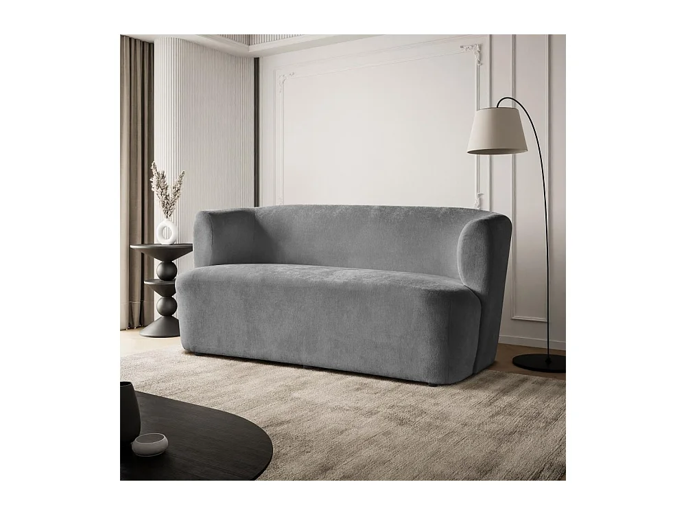2-SITZER SOFA Nori grau velour