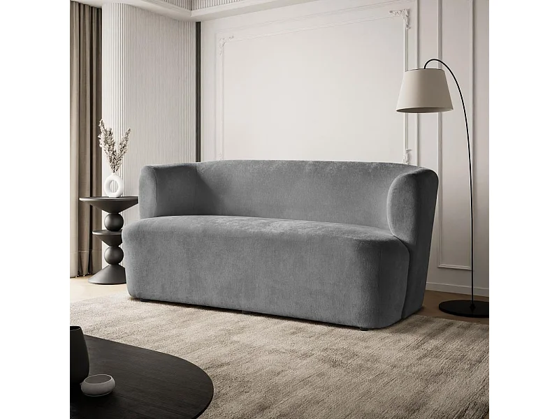 CANAPE 2 PLACES Nori gris velours