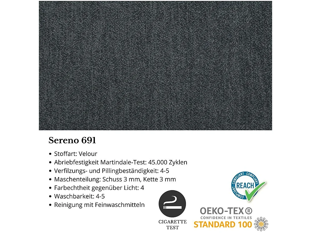 2-zitsbank Nori donkerblauw velours