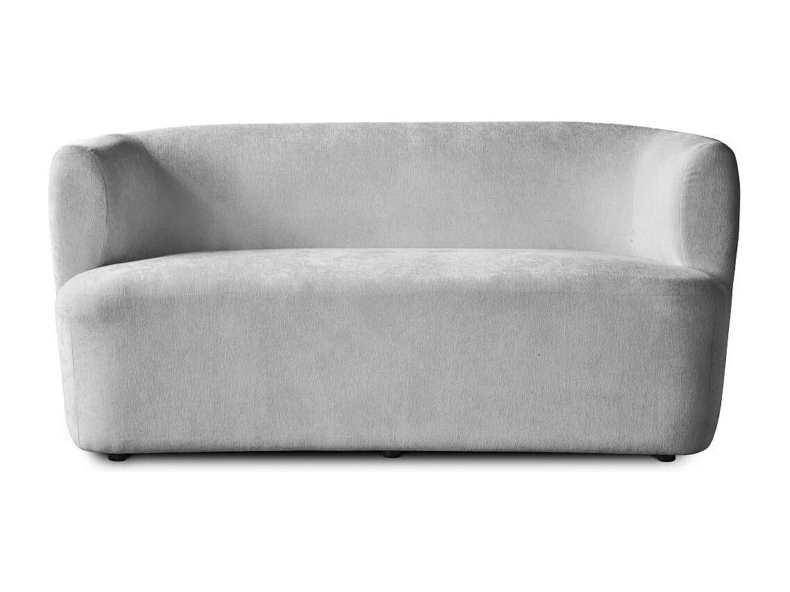 2-SITZER SOFA Nori hellgrau velour