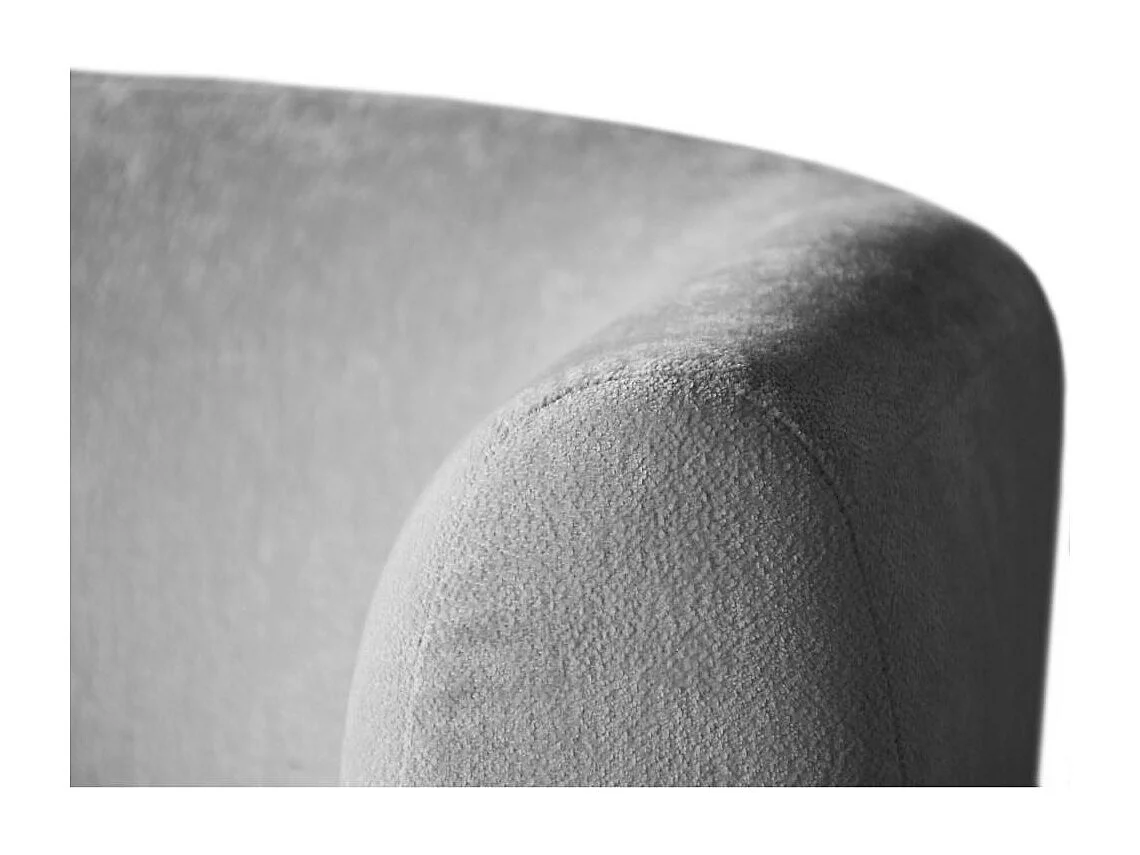 2-SITZER SOFA Nori hellgrau velour