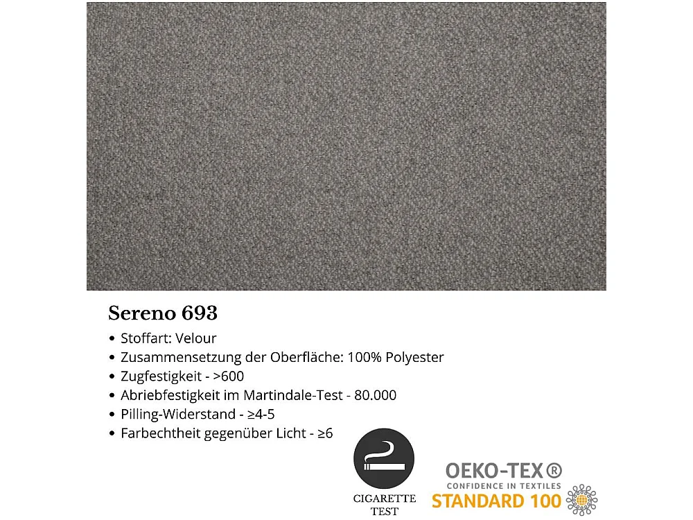 2-SITZER SOFA Nori hellgrau velour