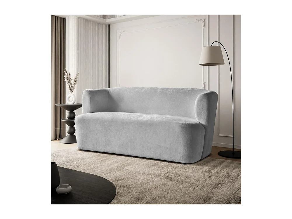 2-SITZER SOFA Nori hellgrau velour