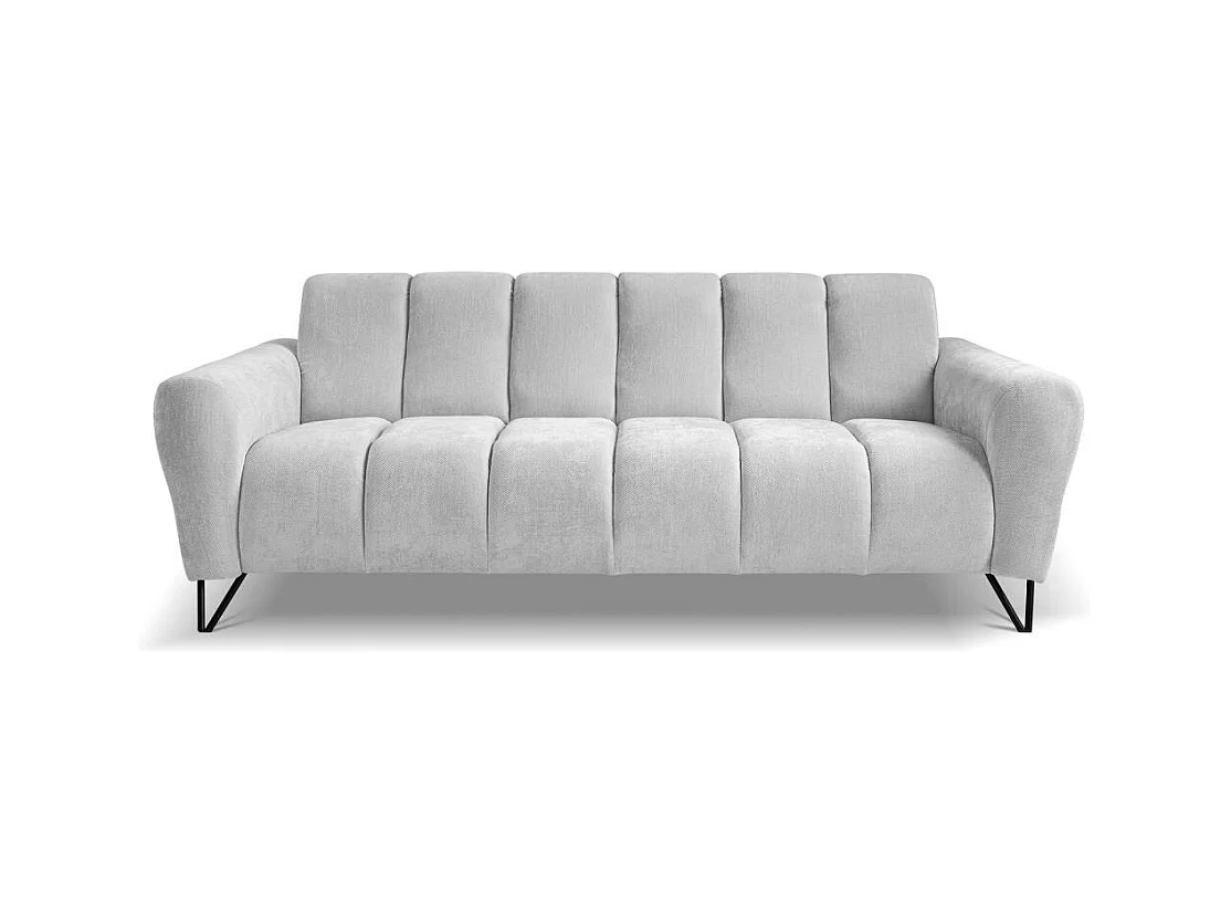 3-SITZER SOFA Volare mit Metallbeinen hellgrau