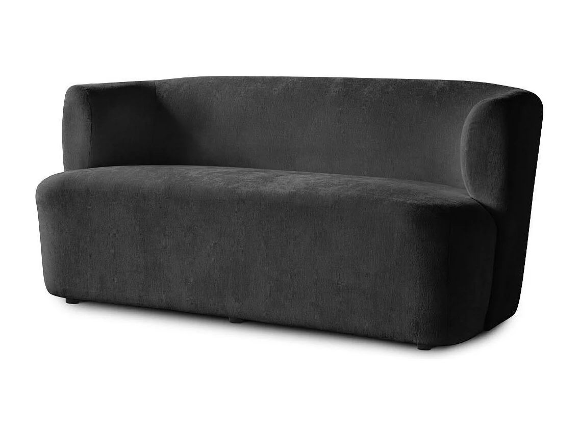 2-SITZER SOFA Nori schwarz velour