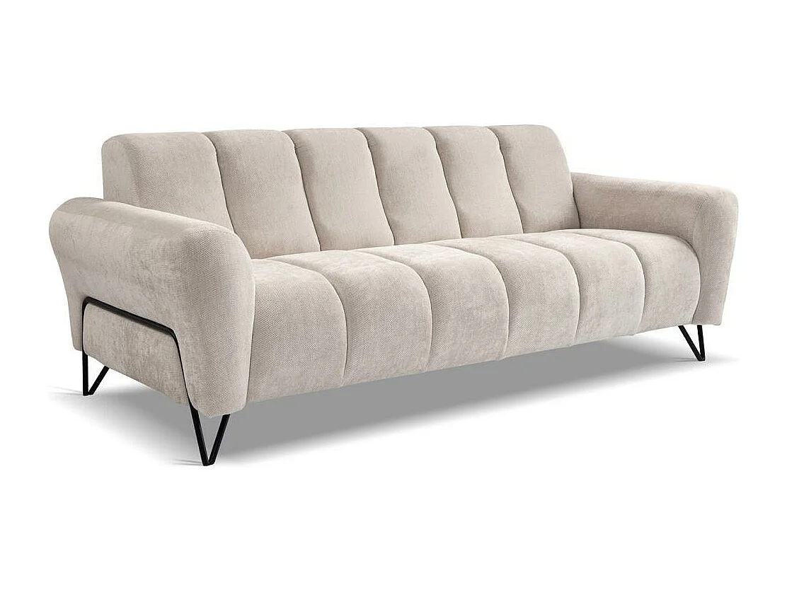 3-SITZER SOFA Volare mit Metallbeinen beige