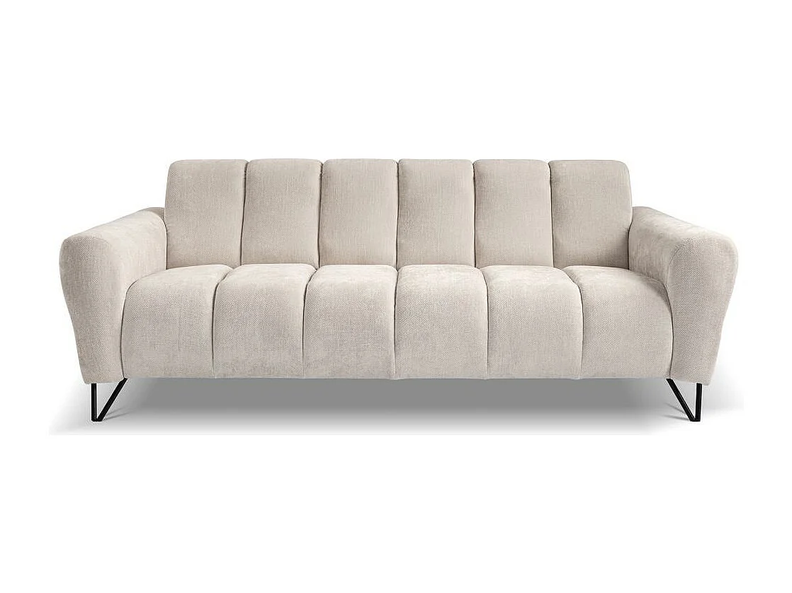 3-SITZER SOFA Volare mit Metallbeinen beige