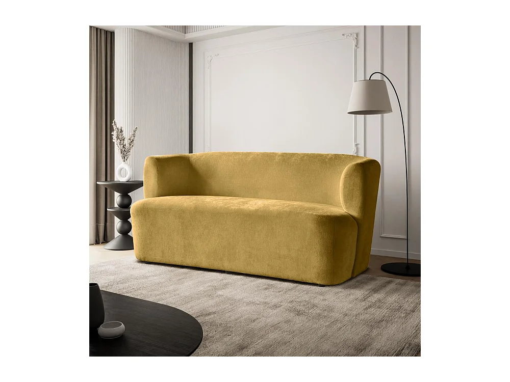 2-SITZER SOFA Nori senfgelb velour