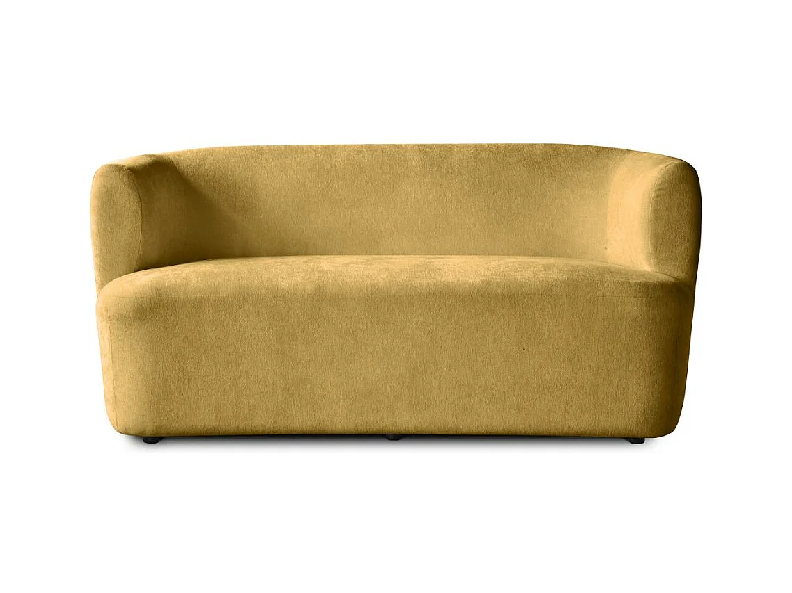 2-SITZER SOFA Nori senfgelb velour