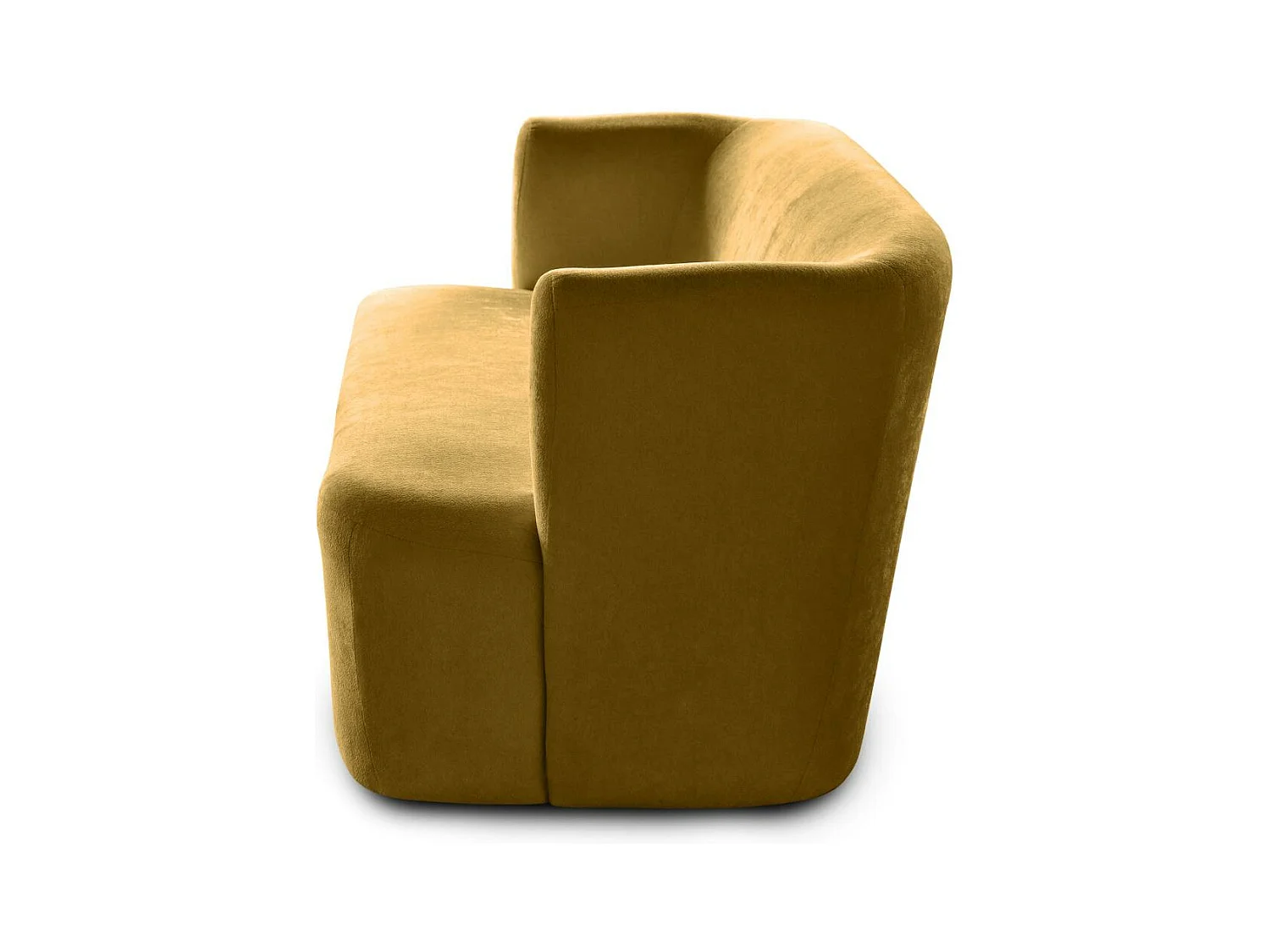 2-SITZER SOFA Nori senfgelb velour