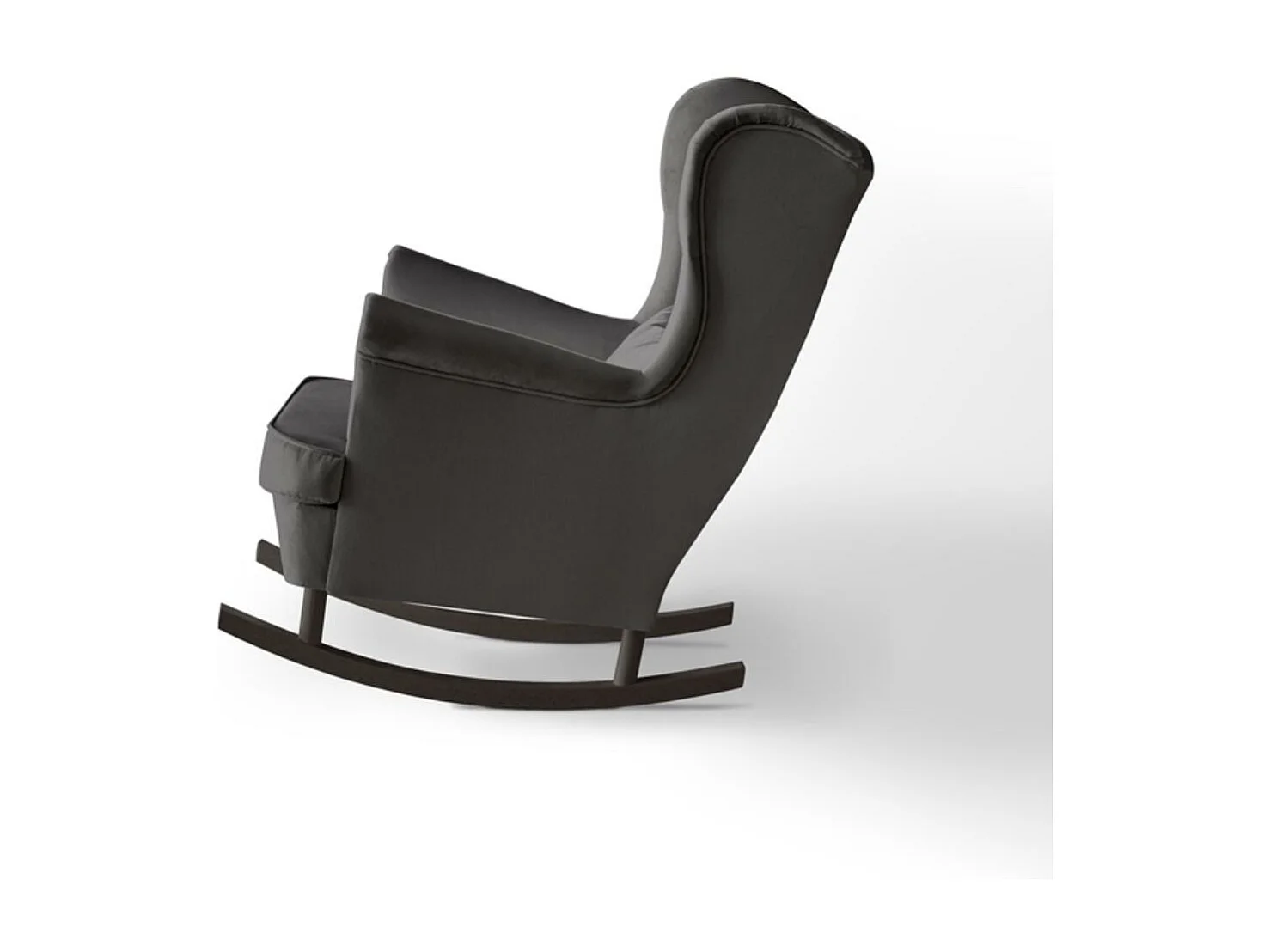 SCHAUKELSTUHL Fabio grau mit Wenge Beinen