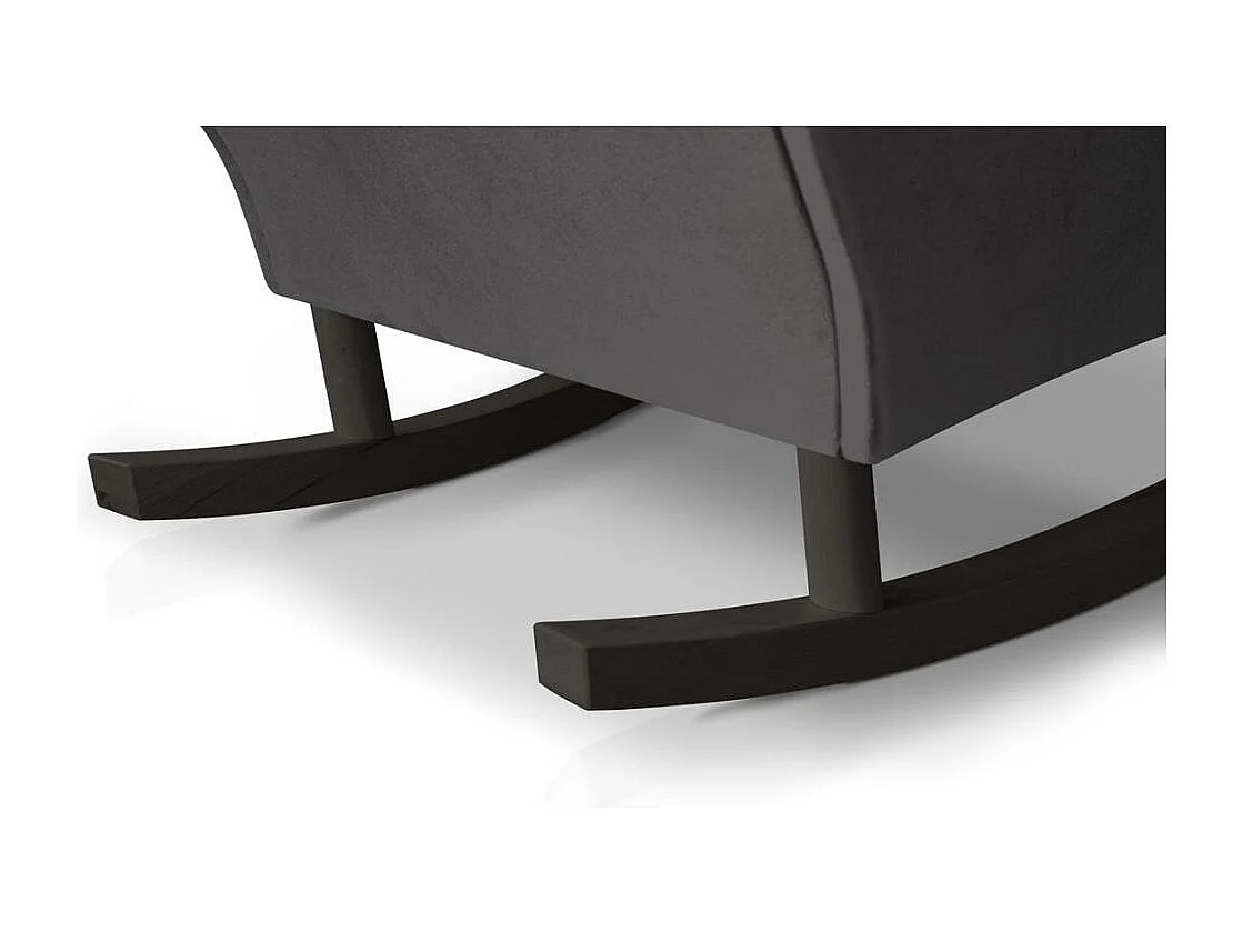 SCHAUKELSTUHL Fabio grau mit Wenge Beinen