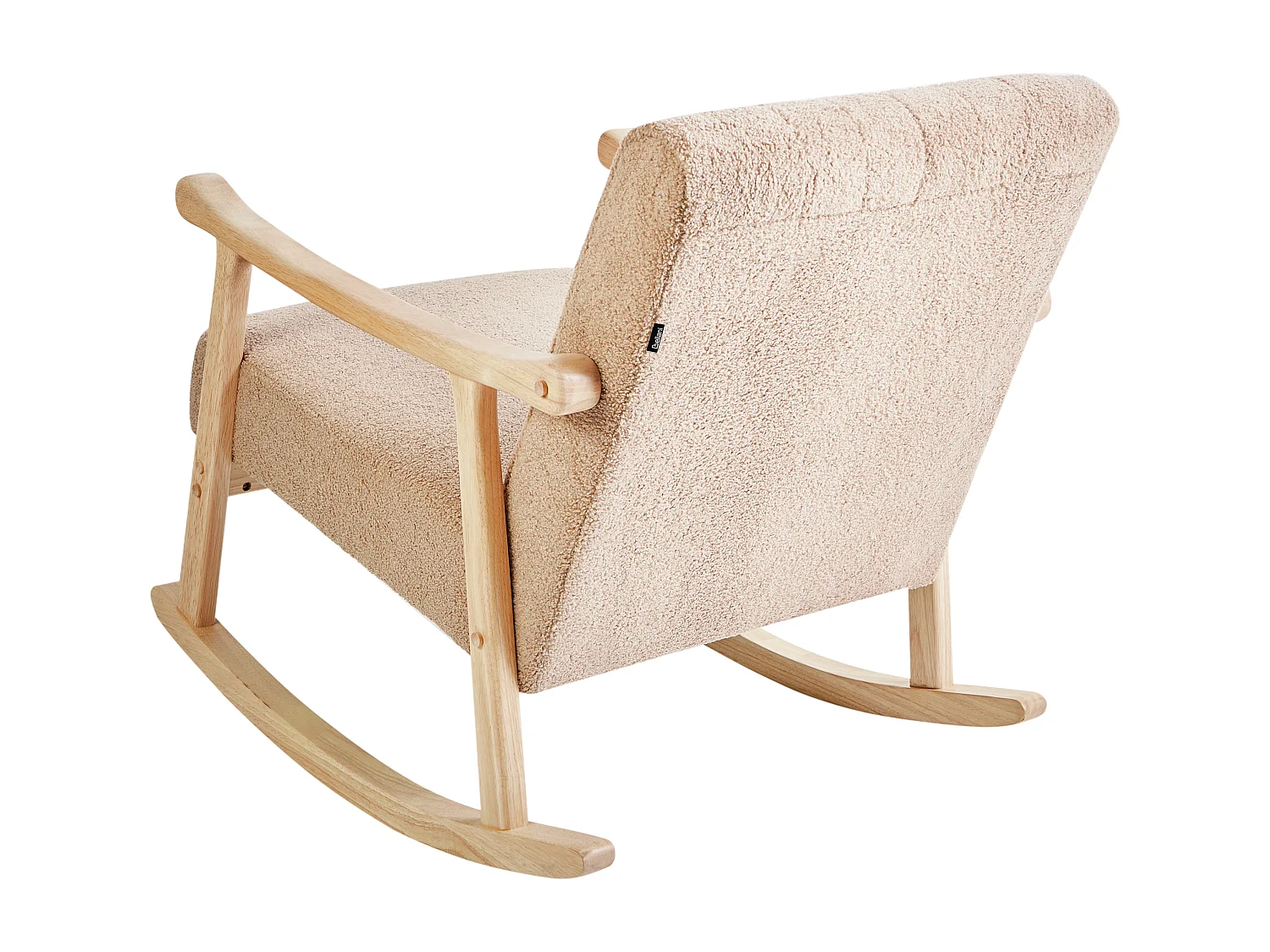 Schommelstoel LEKNES Bouclé Beige