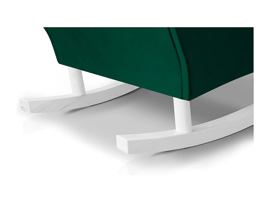 SCHAUKELSTUHL Fabio grün mit Weiß Beinen