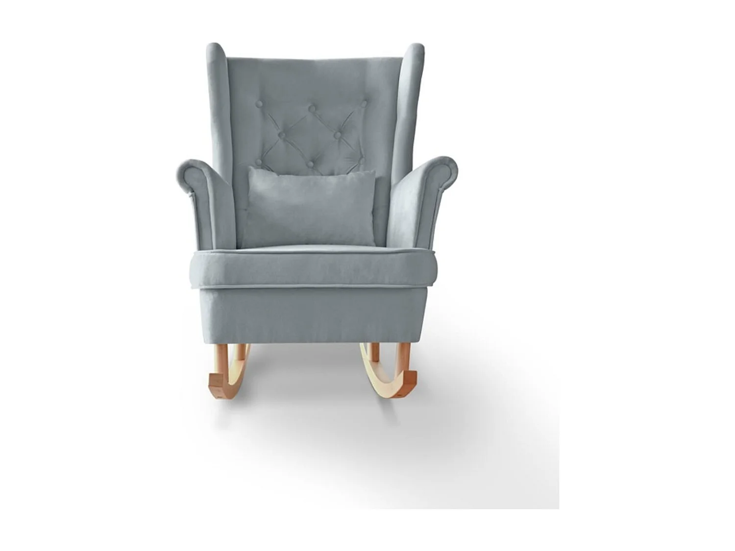 SCHAUKELSTUHL Fabio hellgrau mit Buchenbeinen