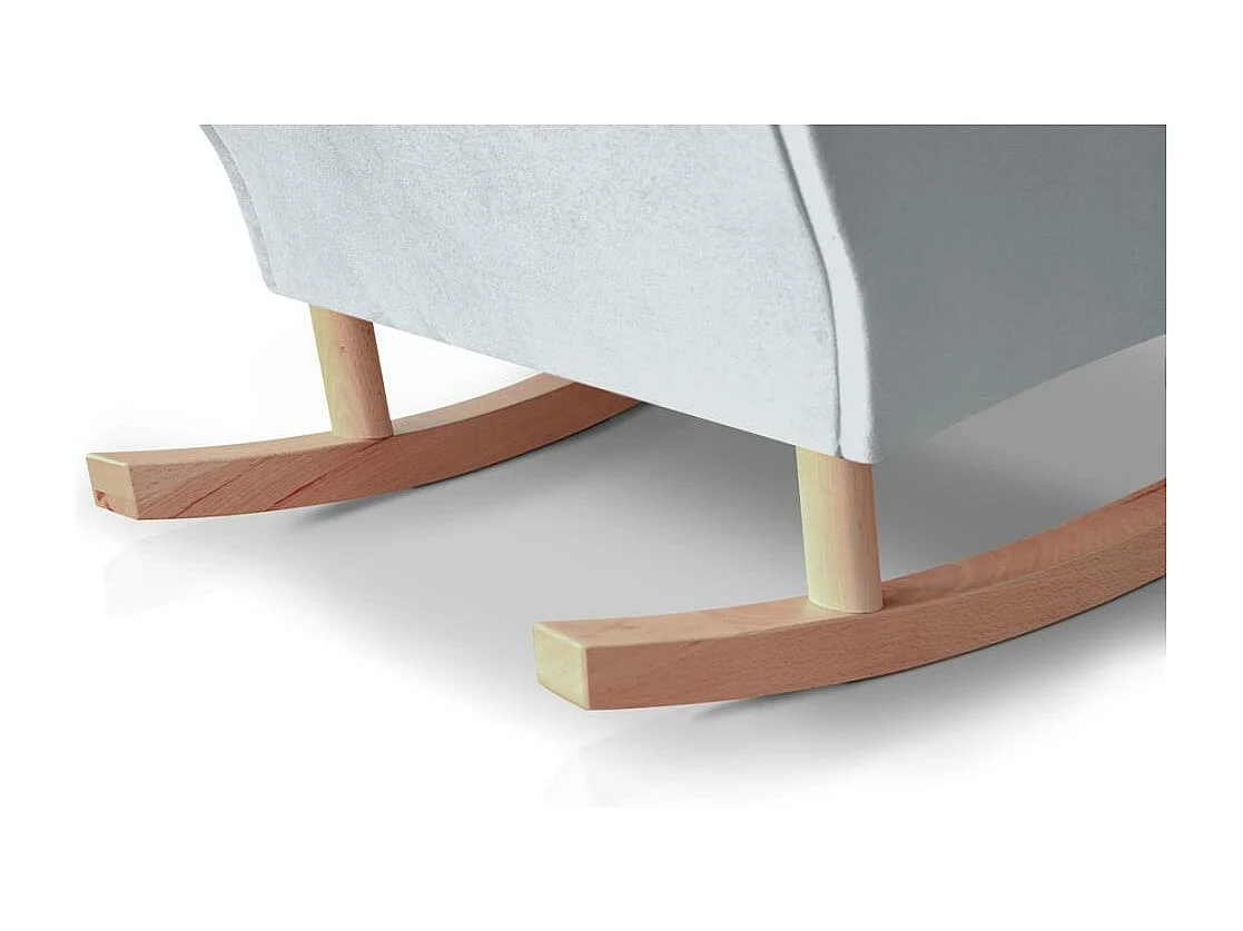 SCHAUKELSTUHL Fabio hellgrau mit Buchenbeinen