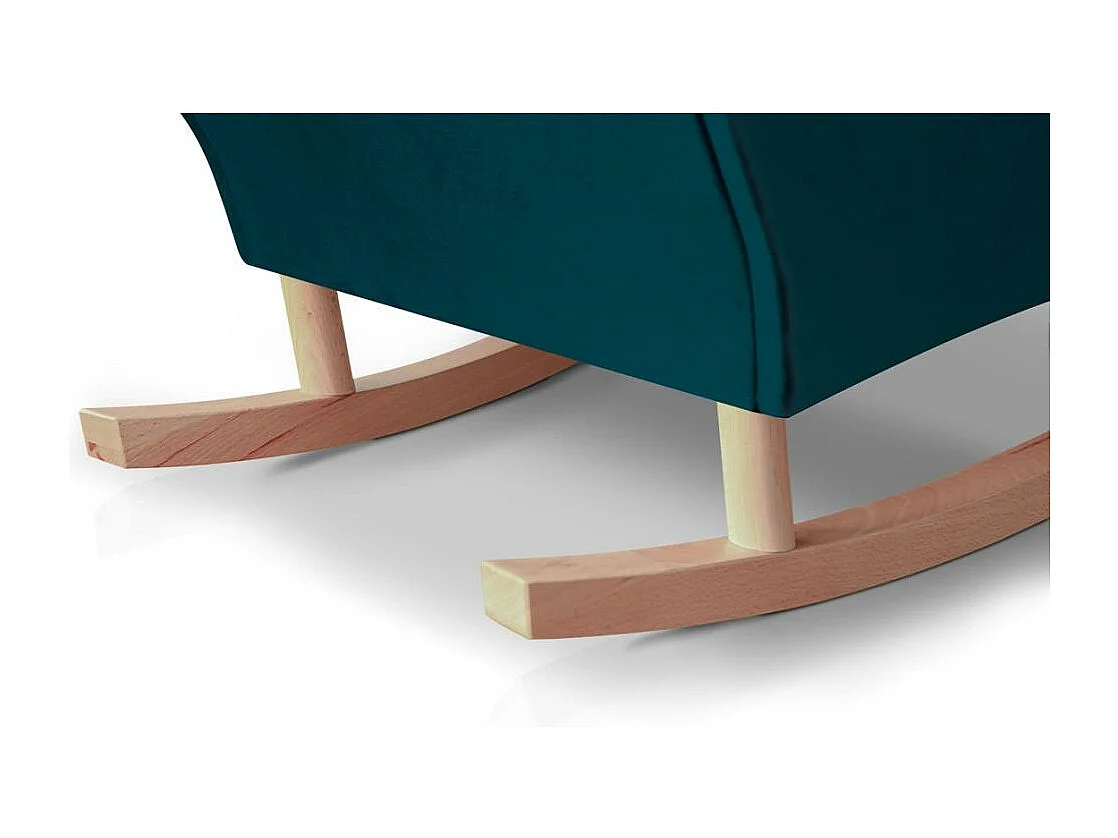 SCHAUKELSTUHL Fabio türkis mit Buchenbeinen