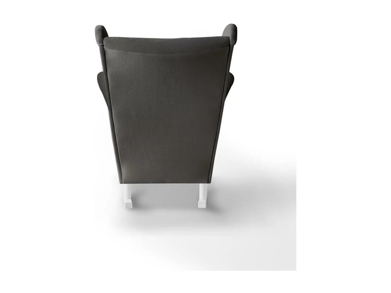 SCHAUKELSTUHL Fabio grau mit Weiß Beinen