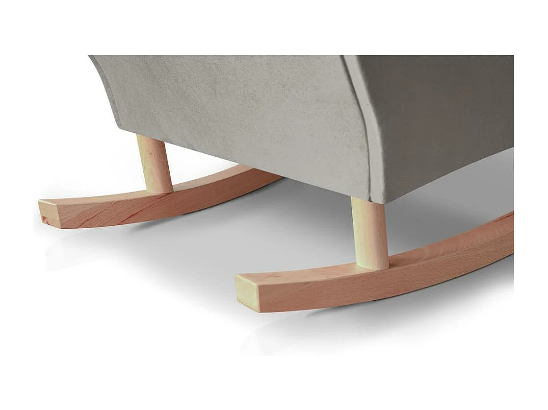 SCHAUKELSTUHL Fabio beige mit Buchenbeinen