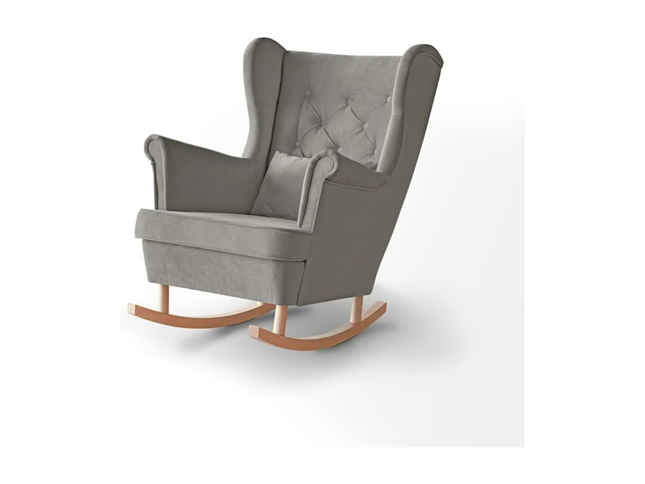 SCHAUKELSTUHL Fabio beige mit Buchenbeinen