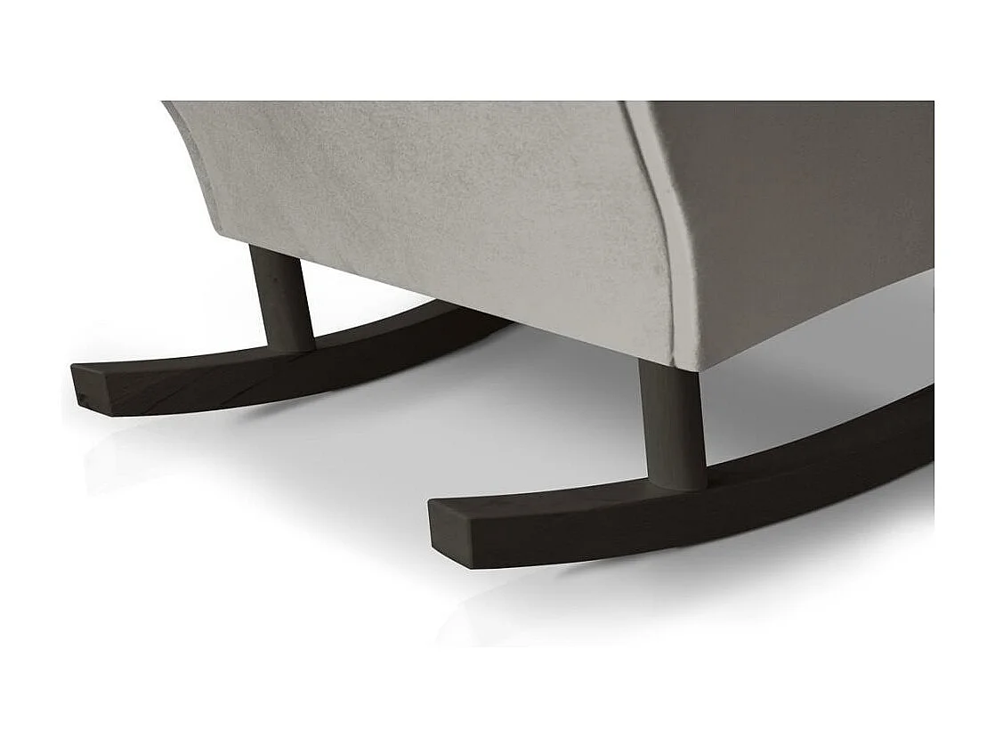 SCHAUKELSTUHL Fabio beige mit Wenge Beinen