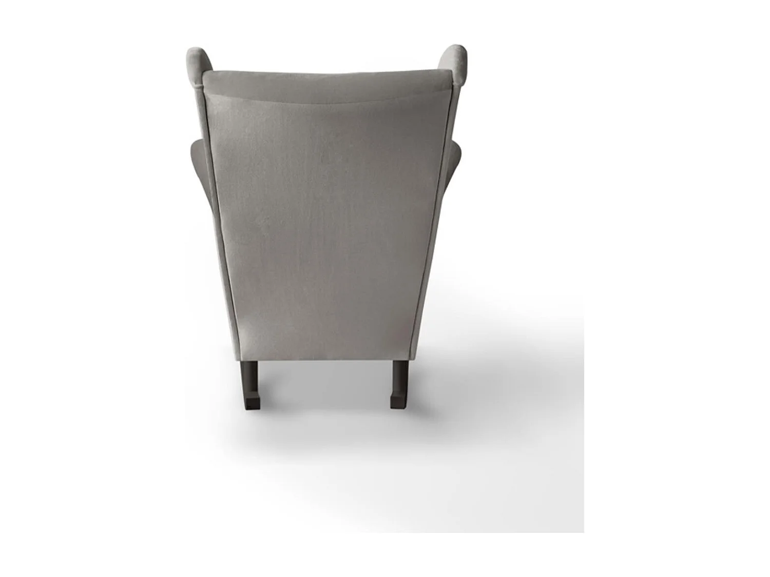 FAUTEUIL DE CHAISE Fabio beige avec pieds wengé