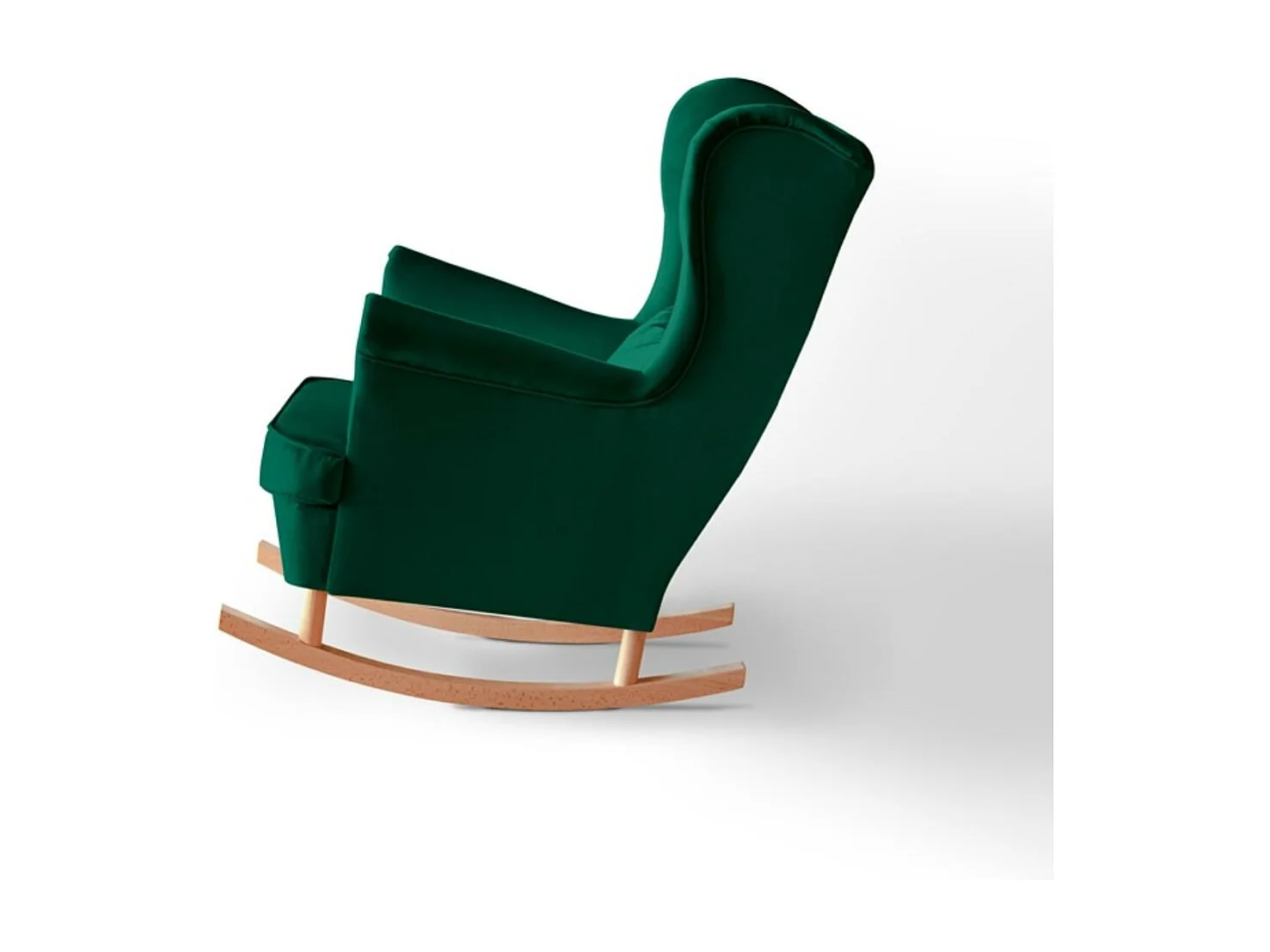 CHAISE DE BOUQUETTE Fabio vert avec pieds en hêtre