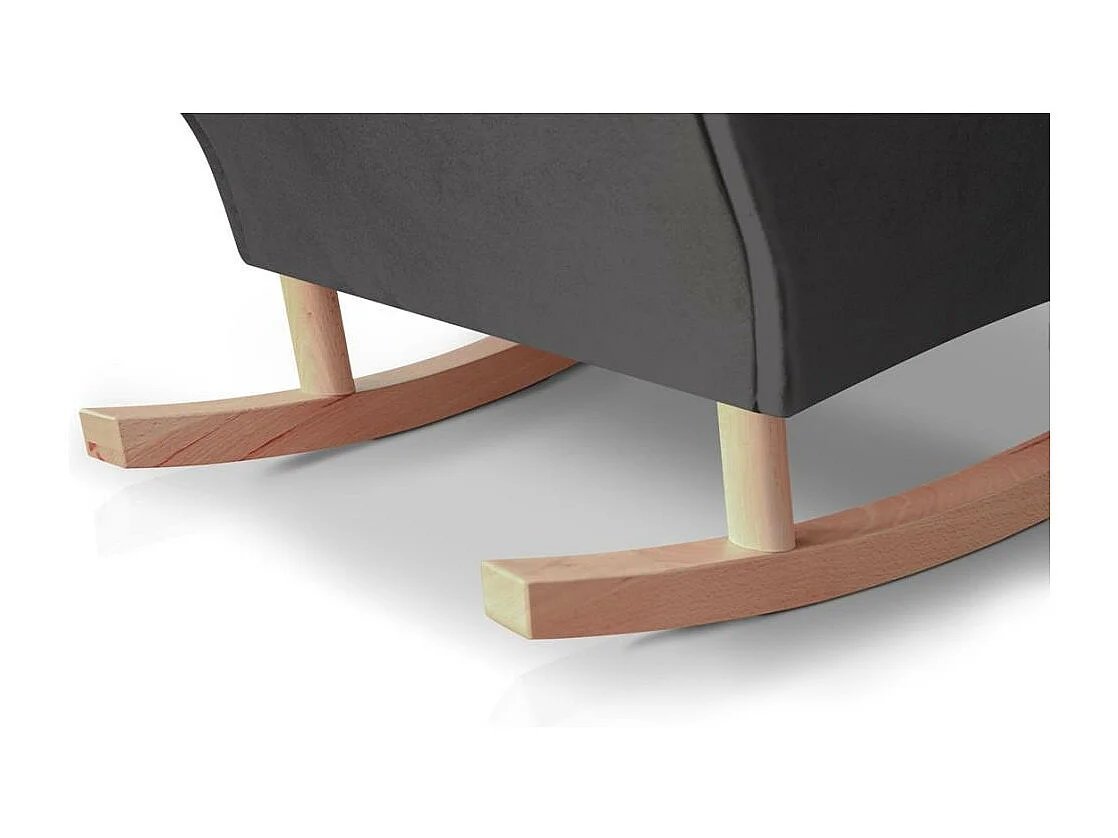 SCHAUKELSTUHL Fabio grau mit Buchenbeinen