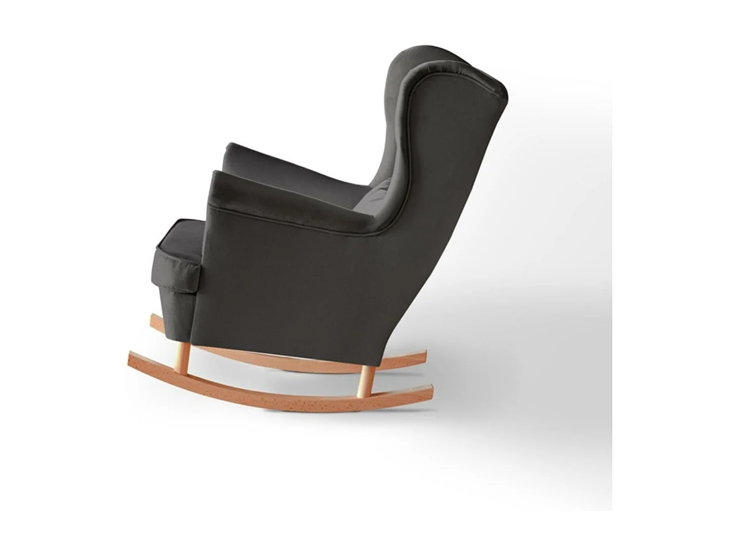 SCHAUKELSTUHL Fabio grau mit Buchenbeinen