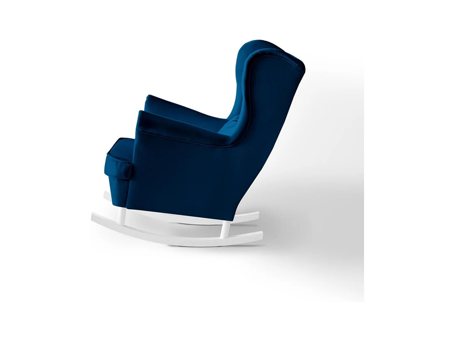 SCHAUKELSTUHL Fabio dunkelblau mit Weiß Beinen