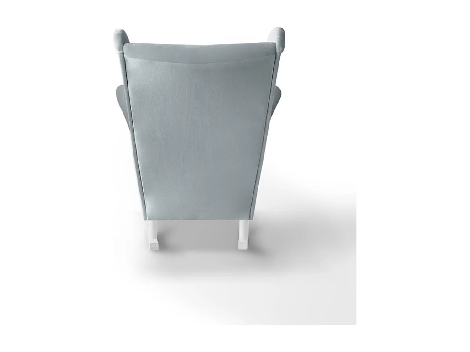 SCHAUKELSTUHL Fabio hellgrau mit Weiß Beinen