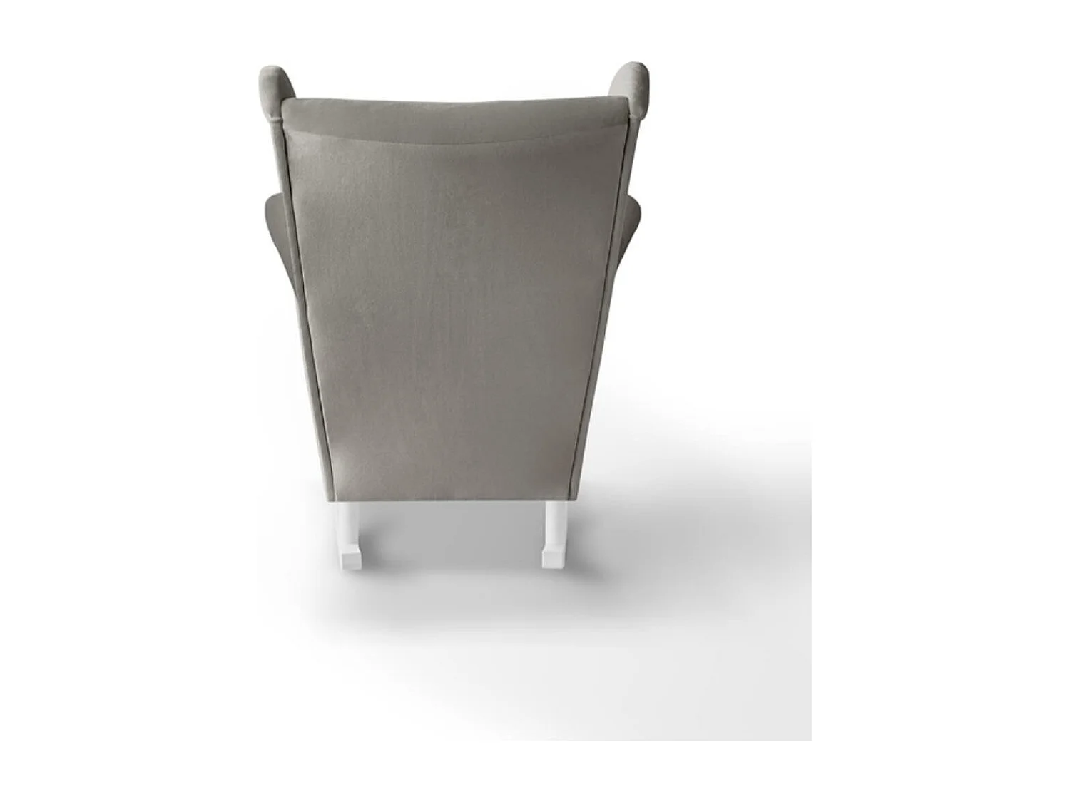 SCHAUKELSTUHL Fabio beige mit Weiß Beinen