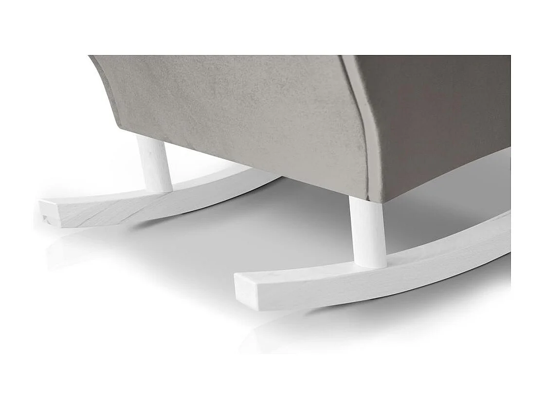 CHAISE DE BOUQUETTE Fabio beige avec pieds blancs