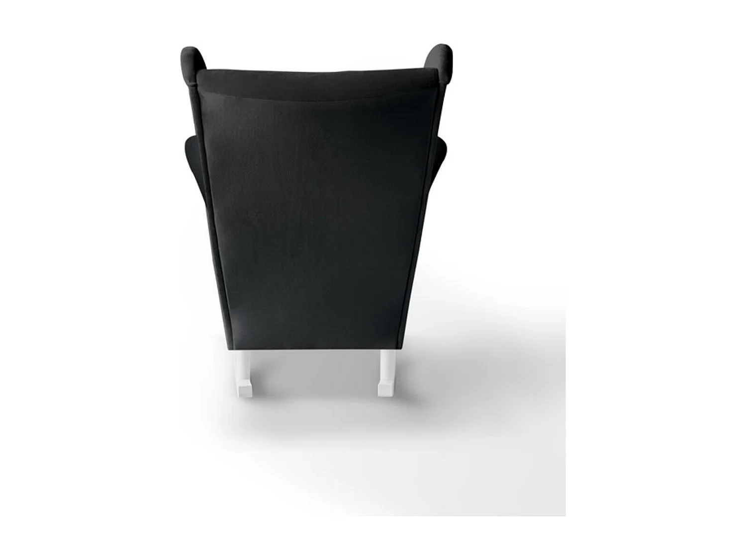 SCHAUKELSTUHL Fabio schwarz mit Weiß Beinen