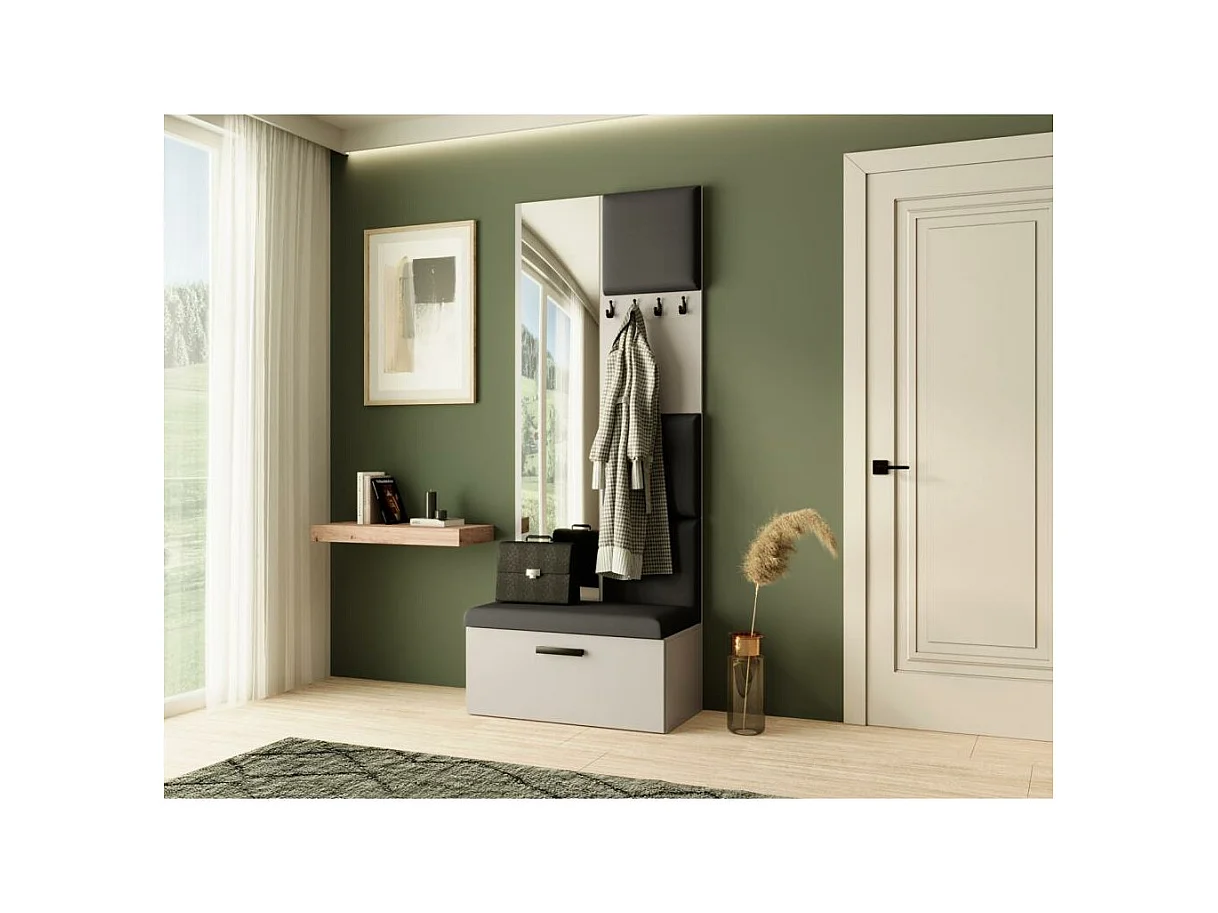 GARDEROBE Margaret III 81/203/43 mit gepolsterten Paneelen