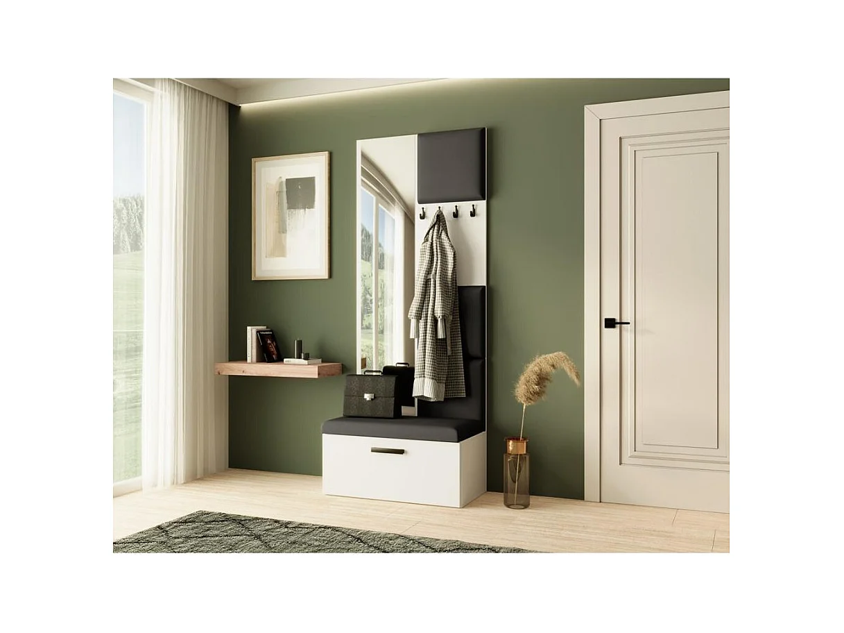 GARDEROBE Margaret III 81/203/43 mit gepolsterten Paneelen