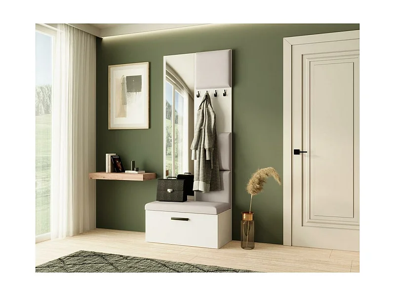 GARDEROBE Margaret III 81/203/43 mit gepolsterten Paneelen