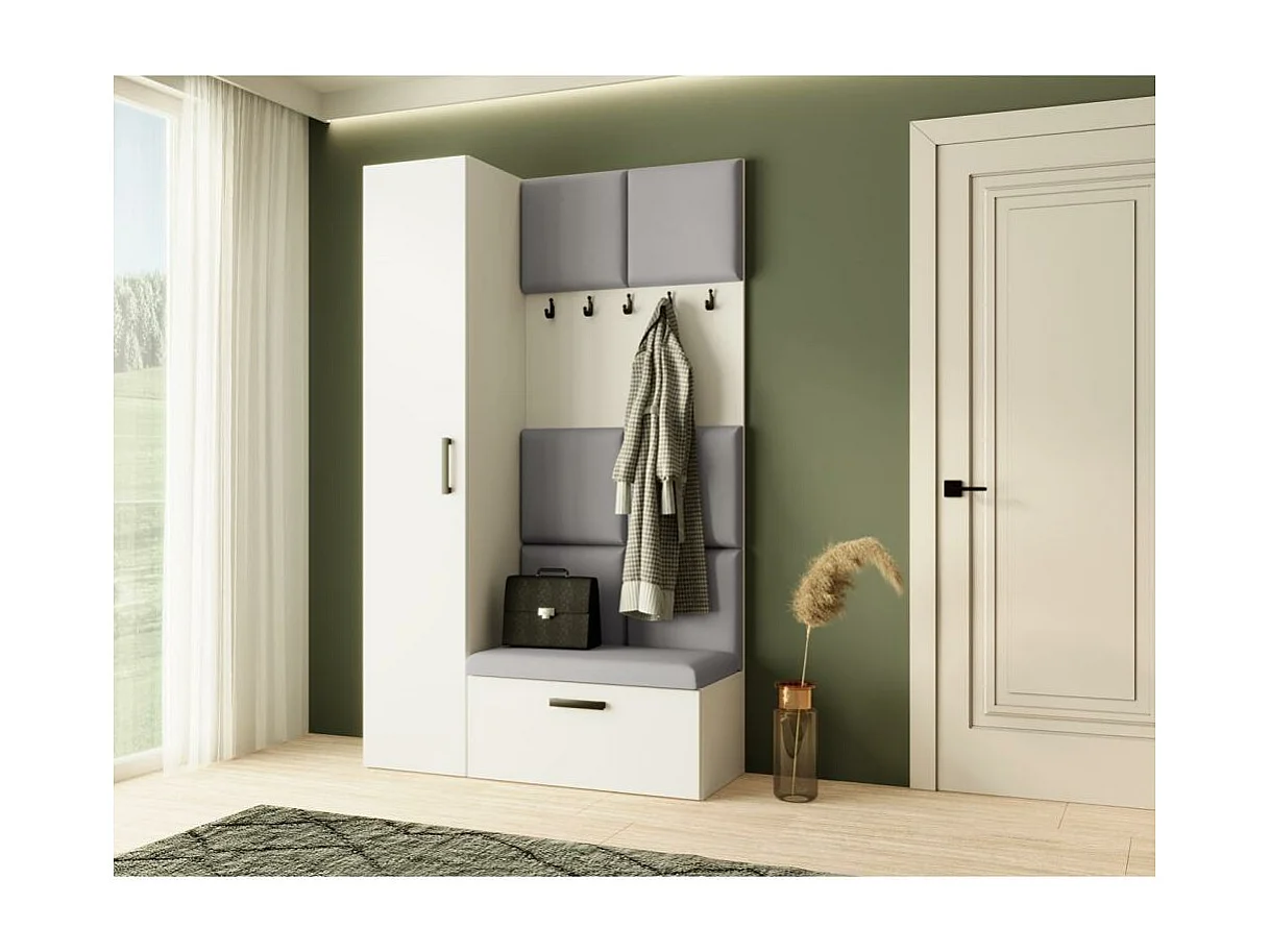 GARDEROBE Margaret I+IV 121/203/43 avec panneaux rembourrés