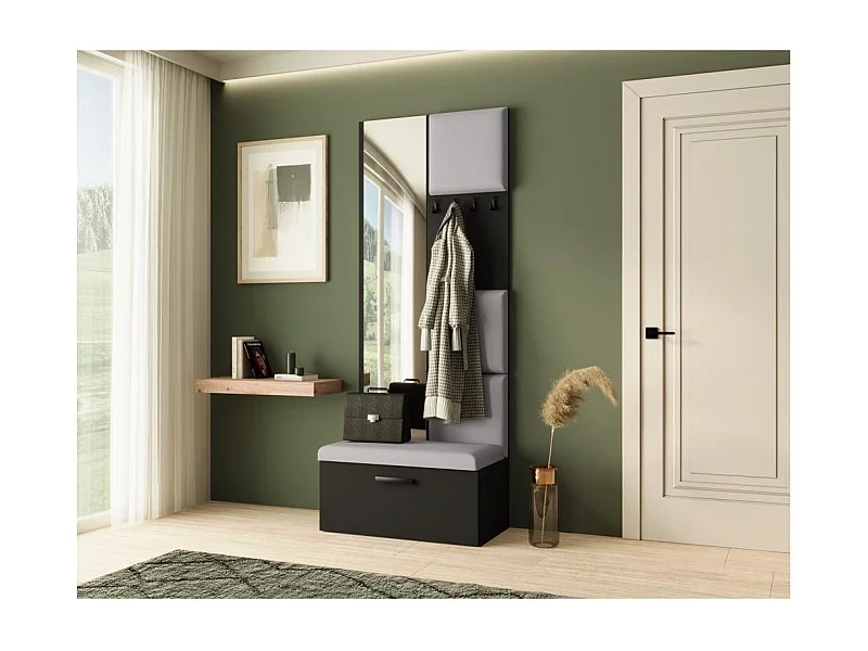 GARDEROBE Margaret III 81/203/43 mit gepolsterten Paneelen