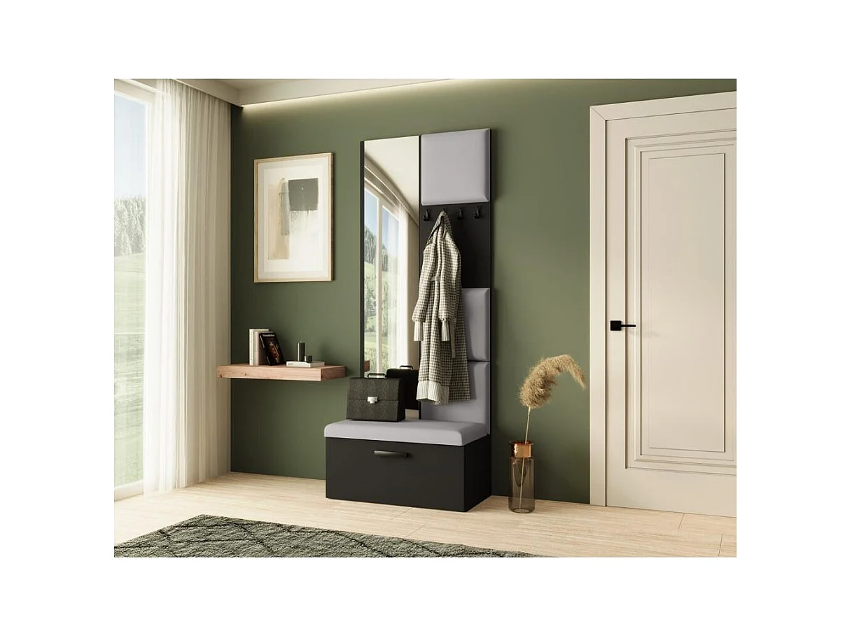 GARDEROBE Margaret III 81/203/43 mit gepolsterten Paneelen