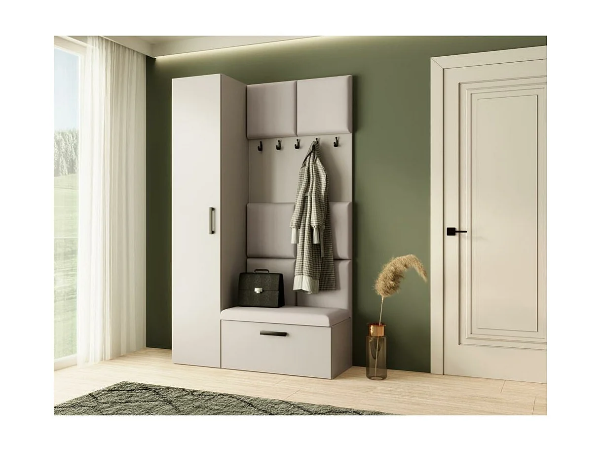 GARDEROBE Margaret I+IV 121/203/43 avec panneaux rembourrés