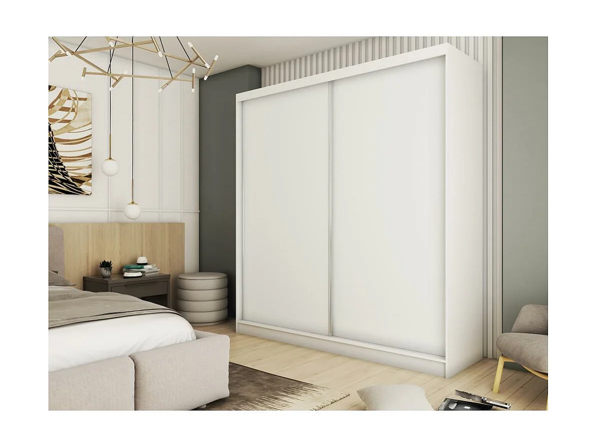 ARMOIRE À PORTES FERMÉES Mario 200/216/61 blanc