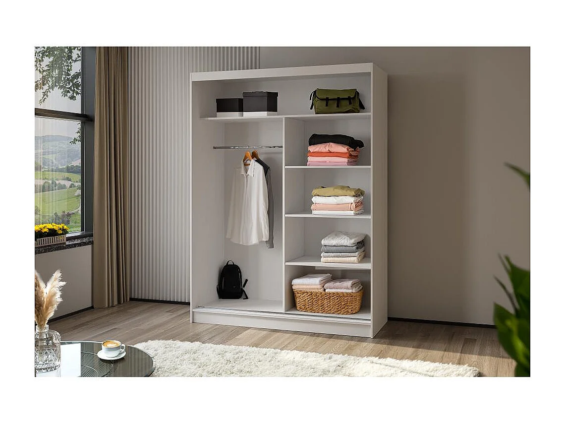 ARMOIRE À PORTES FERMÉES Mario 160/216/61 noir