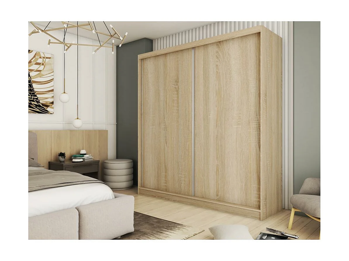 ARMOIRE À PORTES FERMÉES Mario 200/216/61 chêne Sonoma