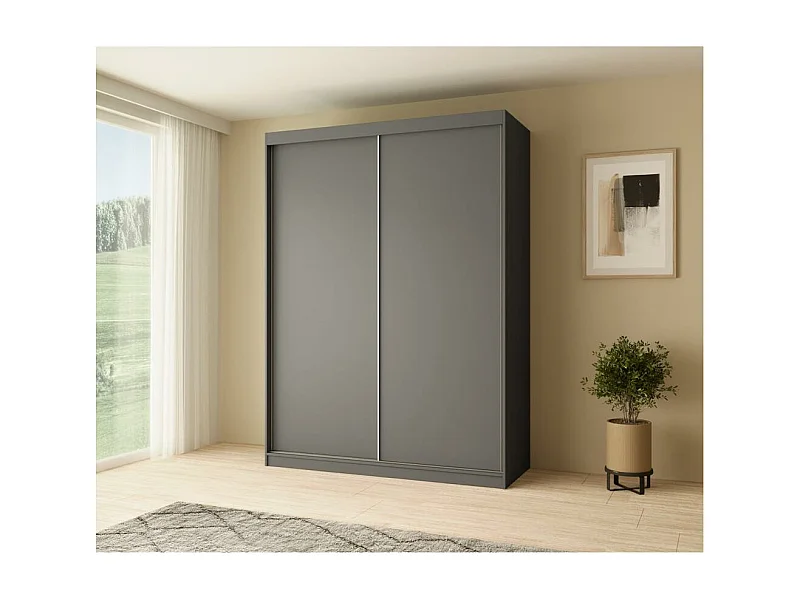 SCHWEBETÜRENSCHRANK Mario 160/216/61 graphit