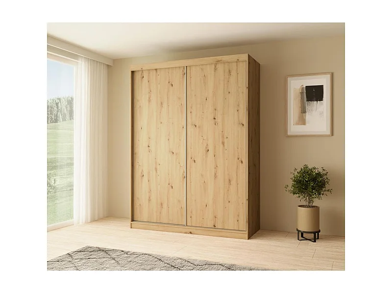 ARMOIRE À PORTES FERMÉES Mario 160/216/61 chêne Artisan