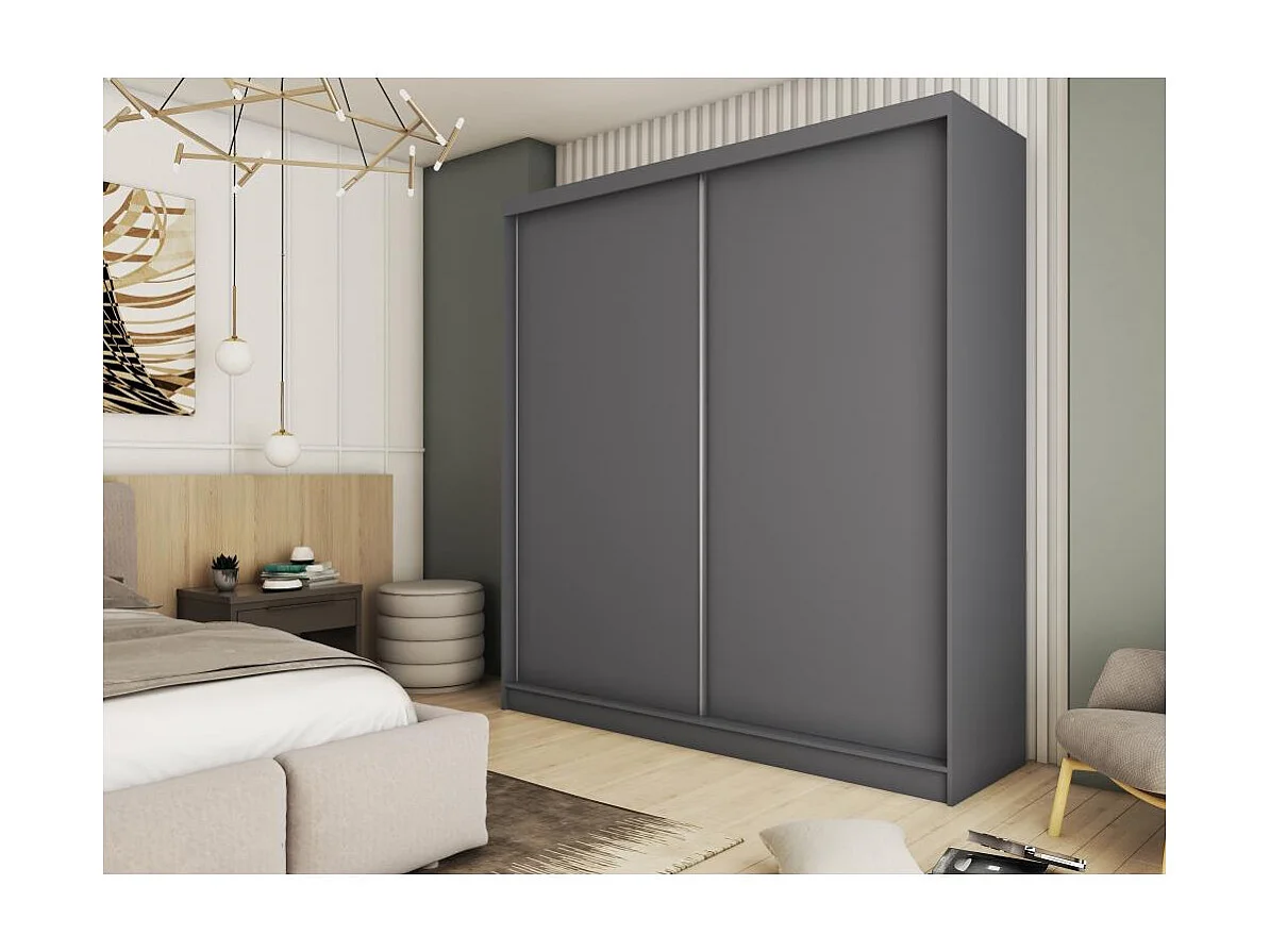 ARMOIRE À PORTES FERMÉES Mario 200/216/61 graphite