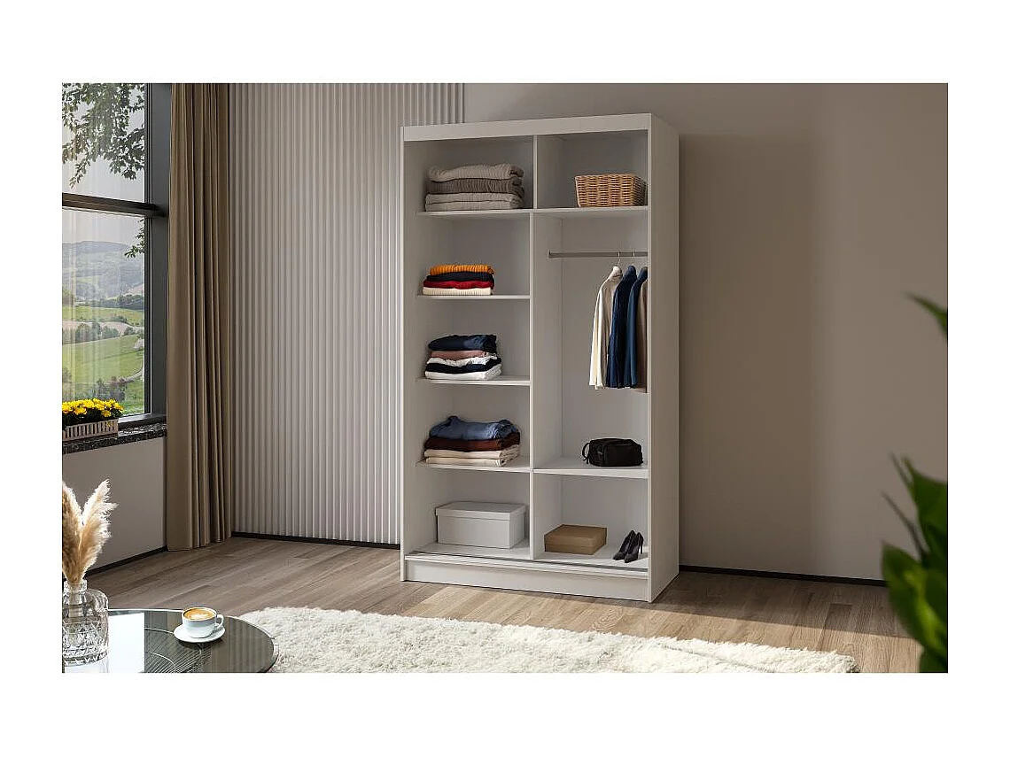 SCHWEBETÜRENSCHRANK Mario 120/216/61 schwarz